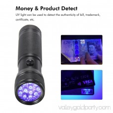 OxyLED 12 Ultraviolet LED UV Light, Pet Urine Stain Detector Blacklight Flashlight (AAA Batteries Inclued)